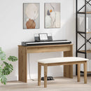 Keyboard Stand Artisan Egetræ 100 x 32 x 64 cm Konstrueret træ
