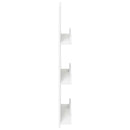 Magasin Rack med hylde Hvid 51 x 11 x 102 cm Konstrueret træ