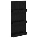 Magasin Rack med hylde Sort eg 51 x 11 x 102 cm Konstrueret træ