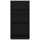 Magasin Rack med hylde Sort eg 51 x 11 x 102 cm Konstrueret træ