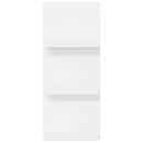Magasin Rack med hylde Hvid 43 x 11 x 102 cm Konstrueret træ