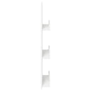 Magasin Rack med hylde Hvid 43 x 11 x 102 cm Konstrueret træ