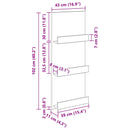 Magasin Rack Artisan Egetræ 43 x 11 x 102 cm Konstrueret træ