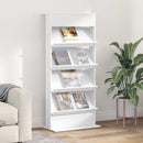 Magasin Rack Hvid 70 x 41 x 156 cm Konstrueret træ
