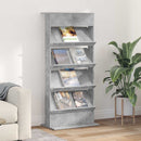 Magasin Rack Beton Grå 70 x 41 x 156 cm Konstrueret træ