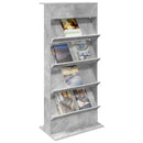 Magasin Rack Beton Grå 70 x 41 x 156 cm Konstrueret træ
