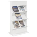 Magasin Rack Hvid 70 x 41 x 126 cm Konstrueret træ