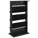 Magasin Rack Sort eg 70 x 41 x 126 cm Konstrueret træ