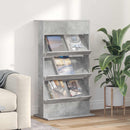 Magasin Rack Beton Grå 70 x 41 x 126 cm Konstrueret træ