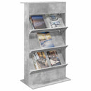 Magasin Rack Beton Grå 70 x 41 x 126 cm Konstrueret træ