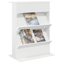 Magasin Rack Hvid 70 x 41 x 96 cm Konstrueret træ