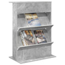 Magasin Rack Beton Grå 70 x 41 x 96 cm Konstrueret træ