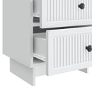 Natskab 2 pcs Hvid 43 x 34,5 x 47,5 cm Konstrueret træ