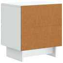 Natskab 2 pcs Hvid 43 x 34,5 x 47,5 cm Konstrueret træ