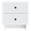 Natskab 2 pcs Hvid 43 x 34,5 x 47,5 cm Konstrueret træ