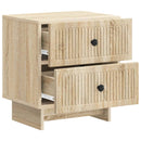 Natskab 2 pcs Sonoma-eg 43 x 34,5 x 47,5 cm Konstrueret træ