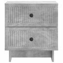Natskab 2 pcs Betongrå 43 x 34,5 x 47,5 cm Konstrueret træ