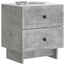 Natskab 2 pcs Betongrå 43 x 34,5 x 47,5 cm Konstrueret træ