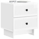 Natskab 2 pcs Hvid højglans 43 x 34,5 x 47,5 cm Konstrueret træ