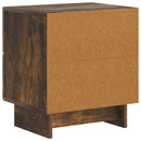 Natskab 2 pcs Røget eg 43 x 34,5 x 47,5 cm Konstrueret træ