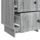 Natskab 2 pcs Grå sonoma-eg 43 x 34,5 x 47,5 cm Konstrueret træ
