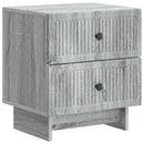 Natskab 2 pcs Grå sonoma-eg 43 x 34,5 x 47,5 cm Konstrueret træ