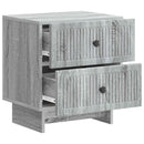 Natskab 2 pcs Grå sonoma-eg 43 x 34,5 x 47,5 cm Konstrueret træ