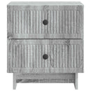 Natskab 2 pcs Grå sonoma-eg 43 x 34,5 x 47,5 cm Konstrueret træ