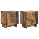 Natskab 2 pcs Gammelt træ 43 x 34,5 x 47,5 cm Konstrueret træ