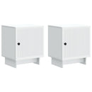 Natskab 2 pcs Hvid 43 x 34,5 x 50 cm Konstrueret træ