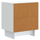 Natskab 2 pcs Hvid 43 x 34,5 x 50 cm Konstrueret træ