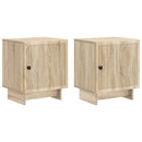 Natskab 2 pcs Sonoma-eg 43 x 34,5 x 50 cm Konstrueret træ
