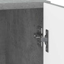 Natskab 2 pcs Betongrå 43 x 34,5 x 50 cm Konstrueret træ