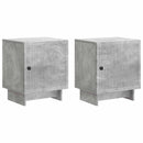 Natskab 2 pcs Betongrå 43 x 34,5 x 50 cm Konstrueret træ