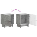 Natskab 2 pcs Betongrå 43 x 34,5 x 50 cm Konstrueret træ