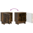 Natskab 2 pcs Røget eg 43 x 34,5 x 50 cm Konstrueret træ