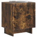 Natskab 2 pcs Røget eg 43 x 34,5 x 50 cm Konstrueret træ