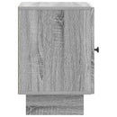 Natskab 2 pcs Grå sonoma-eg 43 x 34,5 x 50 cm Konstrueret træ