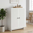 Sideboard Hvid 66 x 34,5 x 90 cm Konstrueret træ