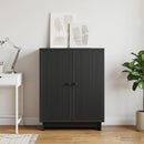 Sideboard Sort 66 x 34,5 x 90 cm Konstrueret træ
