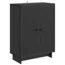 Sideboard Sort 66 x 34,5 x 90 cm Konstrueret træ