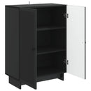 Sideboard Sort 66 x 34,5 x 90 cm Konstrueret træ