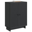 Sideboard Sort 66 x 34,5 x 90 cm Konstrueret træ