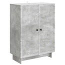 Sideboard Betongrå 66 x 34,5 x 90 cm Konstrueret træ