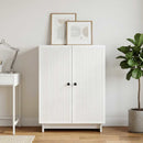 Sideboard Hvid højglans 66 x 34,5 x 90 cm Konstrueret træ
