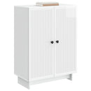 Sideboard Hvid højglans 66 x 34,5 x 90 cm Konstrueret træ
