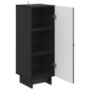 Sideboard Sort 33 x 34,5 x 90 cm Konstrueret træ