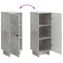 Sideboard Betongrå 33 x 34,5 x 90 cm Konstrueret træ