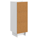 Sideboard Hvid højglans 33 x 34,5 x 90 cm Konstrueret træ