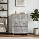 Skuffeskab Grå sonoma-eg 66 x 34,5 x 90 cm Konstrueret træ